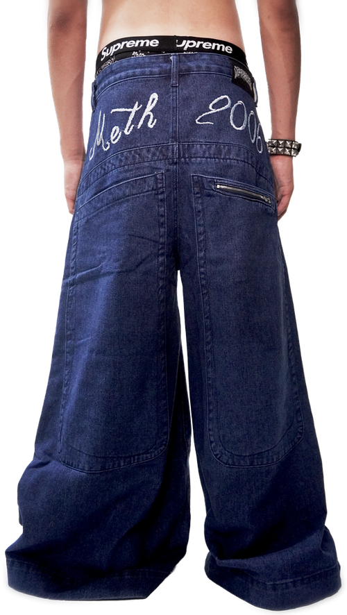 Blue raver denim