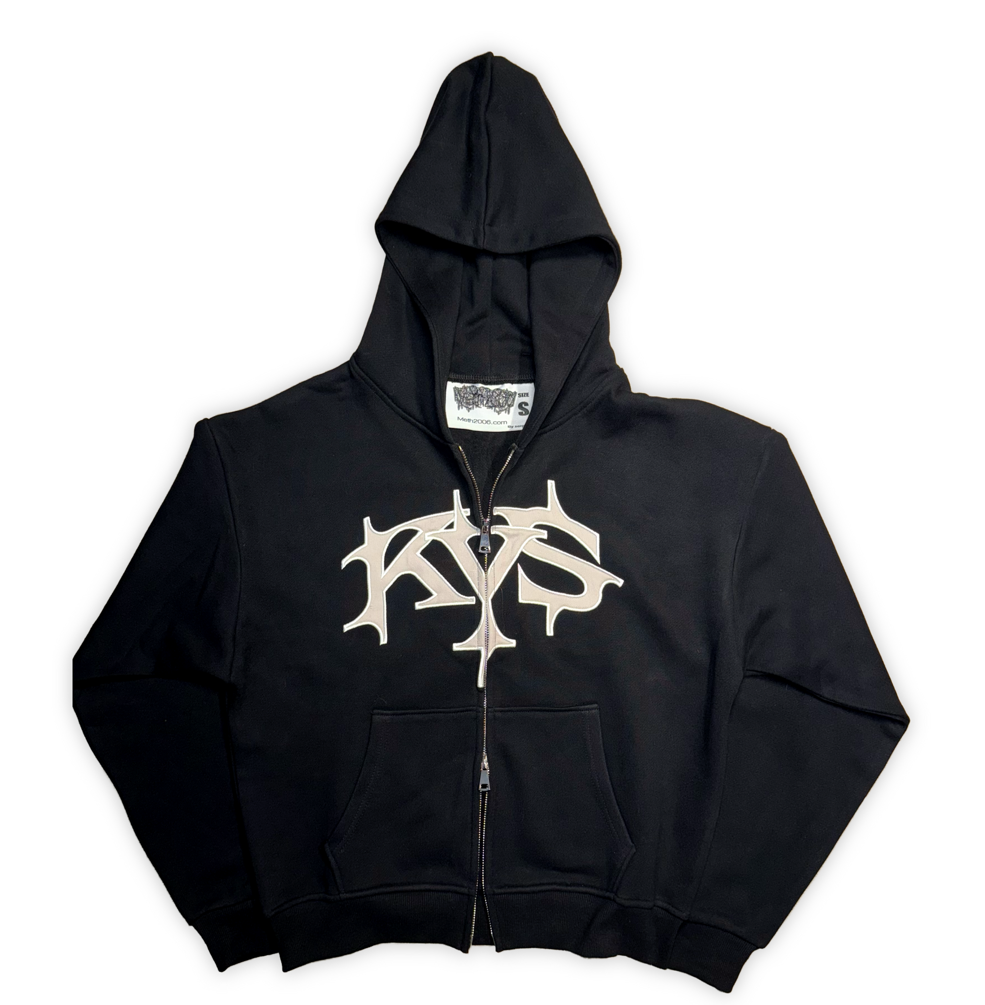 Black parody zip up