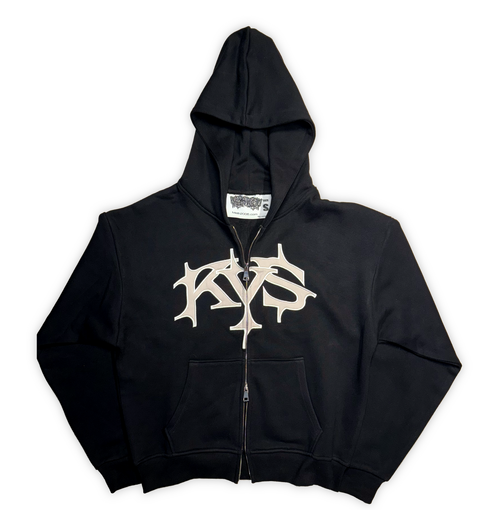Black parody zip up