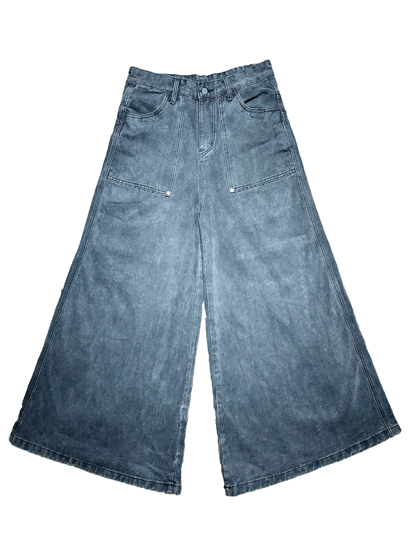 Grey double Knees pants